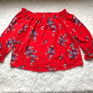 Off The Shoulder H&M Floral Top